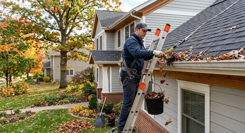 Clogged Gutter Clearing in Rochester, NY