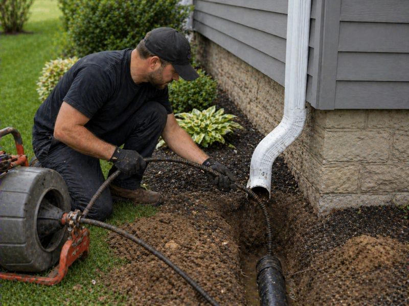 Downspout Blockage Removal in Longmont, CO