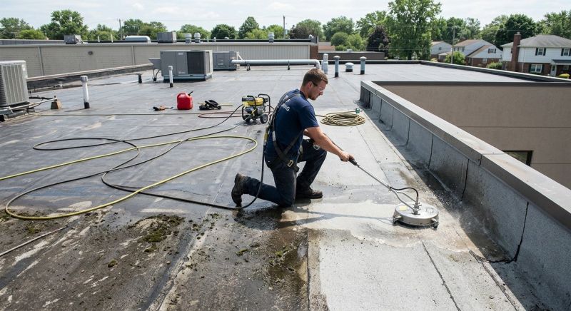 Flat Roof Cleaning in Vancouver, WA