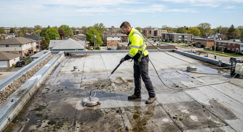 Flat Roof Cleaning in Vancouver, WA